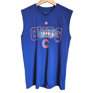 Chicago Cubs Quick Dry Tank Top Blue Boy's Large (14/16)